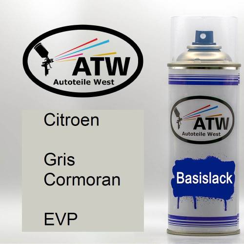 Citroen, Gris Cormoran, EVP: 400ml Sprühdose, von ATW Autoteile West.